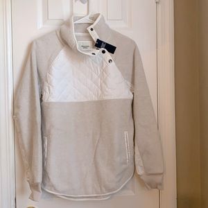 Abercrombie & Fitch Asymmetrical Snap-Up Fleece